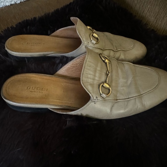 Women’s Princetown horsebit Leather mule in taupe leather - Picture 4 of 9